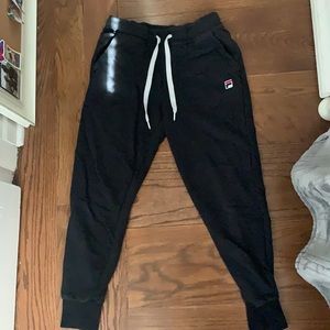 Black Fila sweatpants